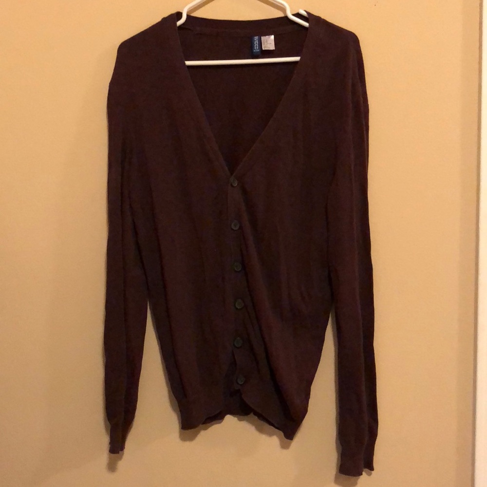 Maroon cardigan